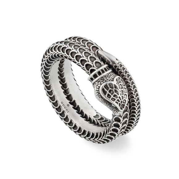 Gucci Garden Silver Snake Ring Size 13/S/6.5 - Picture 1 of 6